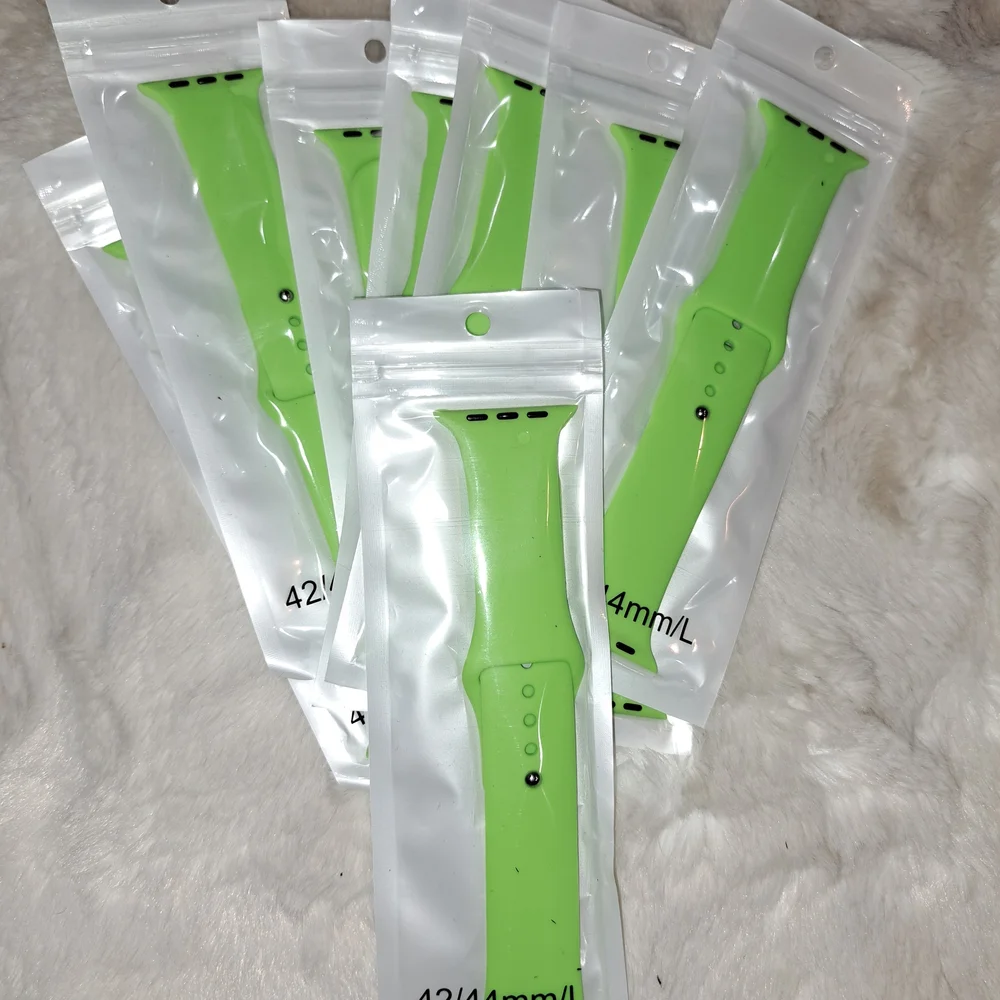 Silicone Smartwatch Band - Lime Green - Universal Fit
